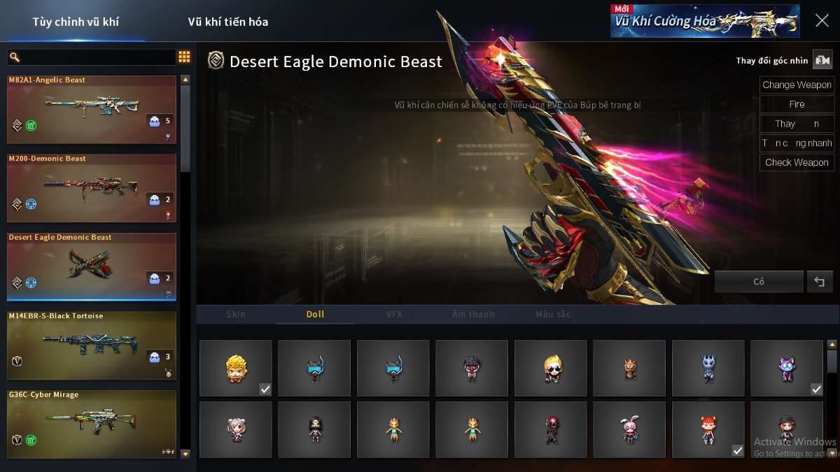 shop acc cf uy tin gia re